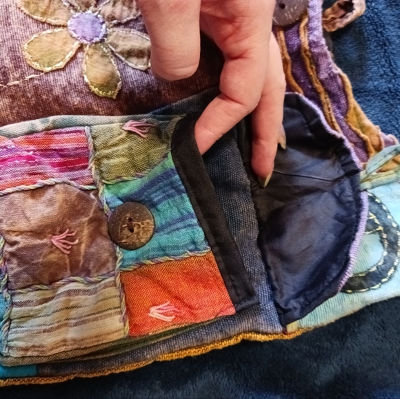 Handmade Satchel Bag with Strap Pocket - Picture 6 of 13